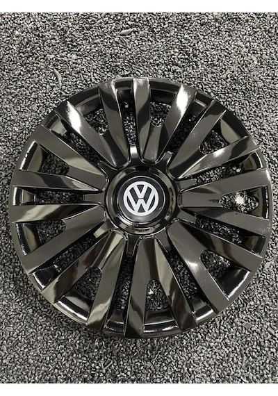 Volkswagen Golf 15" Inç Kırılmaz Jant Kapağı Siyah 4 Adet 5911syhww