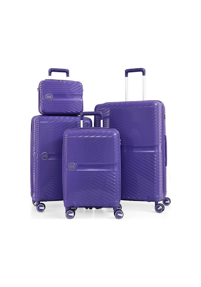 Ççs 5239-5240 Polipropilen 4 Lü Valiz Seti Mor