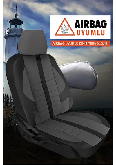 Renault Megane 2000 2020 .sinop. Serisi Velur Kumaş Füme Oto Kılıfı Tam Set Tam