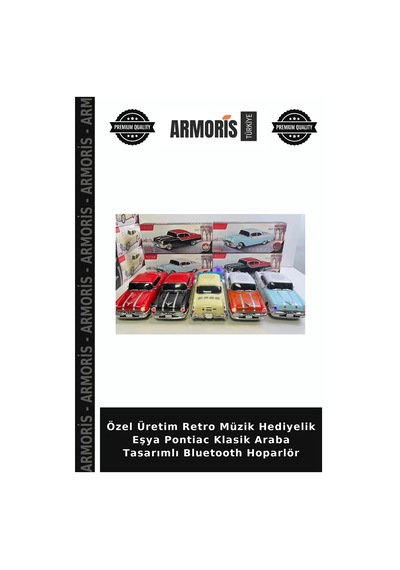Özel Üretim Retro Müzik Hediyelik Eşya Pontiac Klasik Araba Tasarımlı Bluetooth Hoparlör