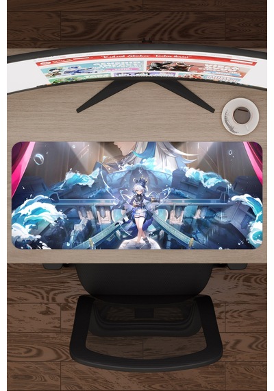 Furina Genshin Impact Anime Gacha V1 - 70x30 Xl Gaming Mouse Pad Fare Altlığı
