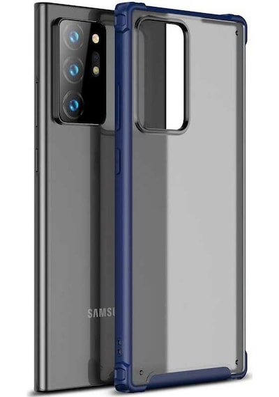 Kilifone - Galaxy Note 20 Ultra Uyumlu Kılıf Koruyucu Mat Buzlu Volks Kapak - Lacivert - T14377