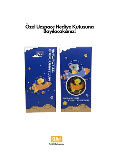 Uzspace 1500ml Mega Boy Askılı Kulplu Pipetli/pipetsiz Kullanım Tritan Çocuk Su Matarası Mavi-sarı Diğer