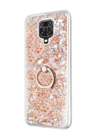 Microsonic Xiaomi Redmi Note 9 Pro Kılıf Glitter Liquid Holder