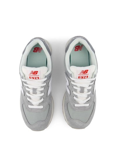 New Balance U574bkr Erkek Hakiki Süet File Panelli Encap Yastıklamalı Retro Sneaker GRİ