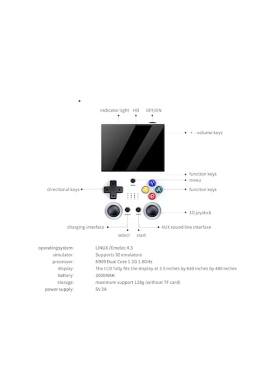 El Atarisi 3.5 Ultrahd Ekran Gamepad Retro Atari Psp/ps1/neogeo Fıfa Gta 20.000 Games Oyun Konsolu