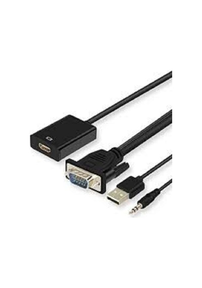 Vga To Hdmi Kablo Dönüştürücü Converter Görüntü Ve Ses Çevirici (527825554)