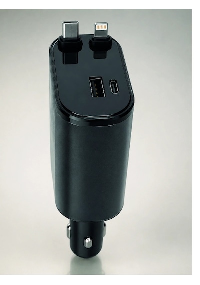 Mey İthalat 120w Hızlı Şarj Destekli 4'ü 1 Arada Araç Şarj Cihazı Type-c, Lightning, Usb Ve Usb-c Çıkışlı