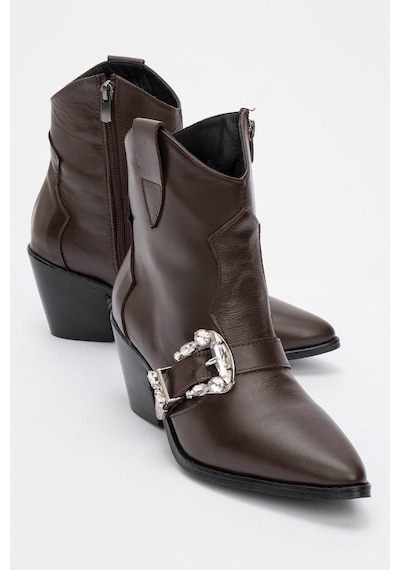Luvishoes Luvi Shoes Any Kahve Cilt Taşlı Hakiki Deri Kadın Topuklu Bot Kahverengi Deri Luvishoes Luvi Shoes Any Kahve Cilt Taşlı Hakiki Deri Kadın Topuklu Bot Kahverengi Deri