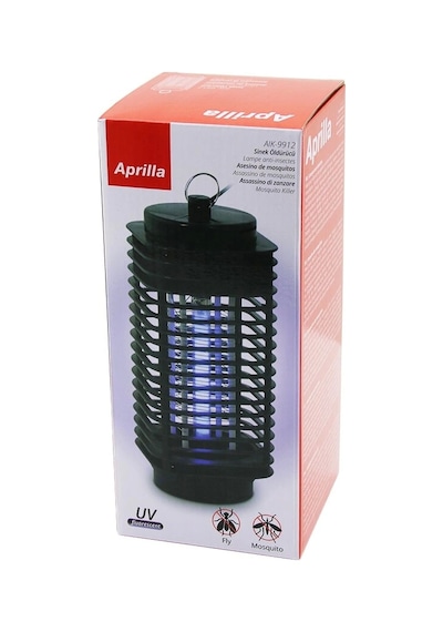 Aprilla Aık-9912 Fanus Model Elektrikli Sinek Öldürücü Uva Floresan Mor Işık 3w Metal Askı Halkası