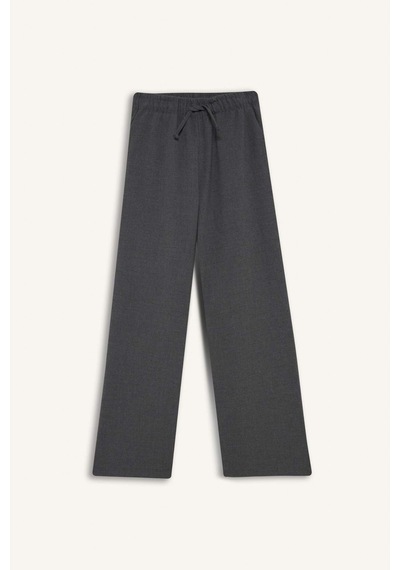 Defacto Kız Çocuk Wide Leg Geniş Paça Pantolon F2257a825augr198 Gri