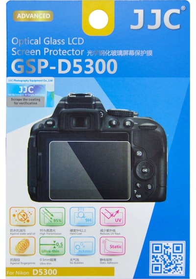 Jjc GSP-D5300 Nikon D5300 D5500 D5600 Uyumlu Ultra İnce 0.3 MM LCD Ekran Koruyucu