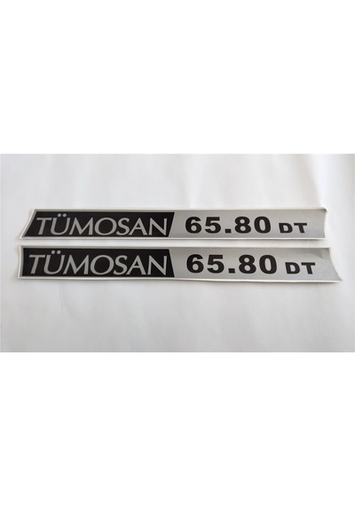 Tümosan Klasik 65.80 DT Yan Yazı Tanıtım Etiketi 2010 ve üstü Model Sağ - Sol Takım