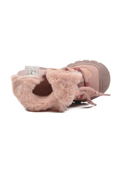 Marco Kids Pudra İçi Kürklü Soğuğa Dirençli Kaymaz Kız Çocuk Bot 22672 P Pudra