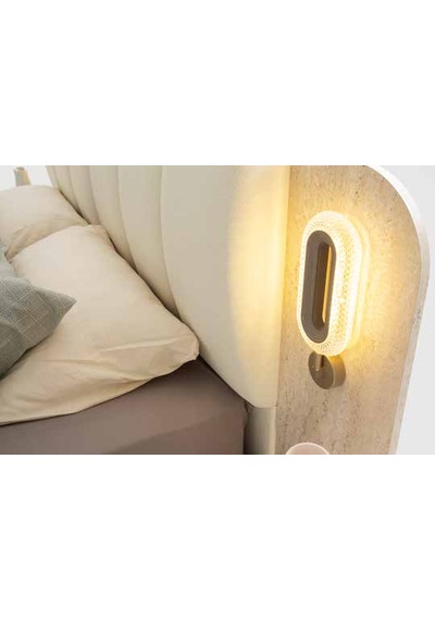 Lucca Tamamı Mdf Membranlı Kapaklı Reflekte Camlı Yatak Odası Takımı Baza Ve Yatak Hariç Başlık Dahil