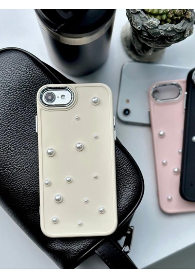 Iphone 7-8 - Se 2020 - Se 2022 Uyumlu Pearl 3d Oyuncak Tasarımlı Esnek Silikon Kılıf - Krempearl