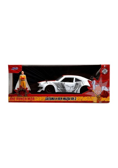 Jada One Punch Man 1:24 Die Cast 1974 Mazda Rx-3 Ve Saitama Figür Çok Renkli