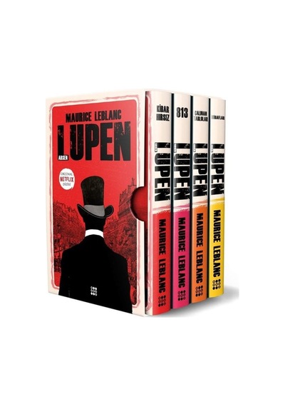 Arsen Lüpen Kutulu Kırmızı Set - 4 Kitap Takım - Maurice Leblanc - Dokuz Yayınları