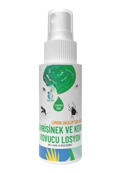 %100 Doğal Sivrisinek Ve Kene Kovucu Sprey Krem 50 Ml