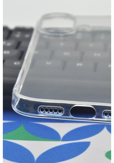 Apple Uyumlu iPhone 17 Kredi Şeffaf Düz Kılıf Kamera Korumalı Şeffaf