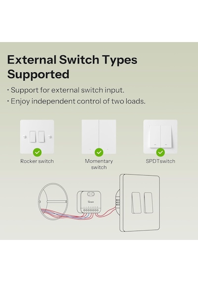 Mini-zb2gs Duo Zigbee 2 Kanallı Akıllı Röle Mini-zb2gs