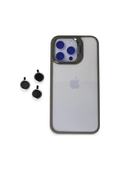 Joko Apple Apple iPhone Uyumlu 15 Pro Max Kılıf Roblox Lens Standlı Kapak - Titan Gri Diğer