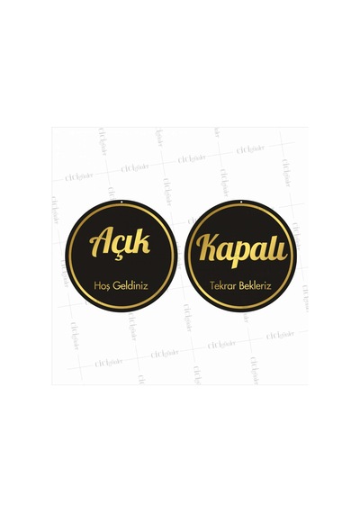 Açık Kapalı İş Yeri Levhası