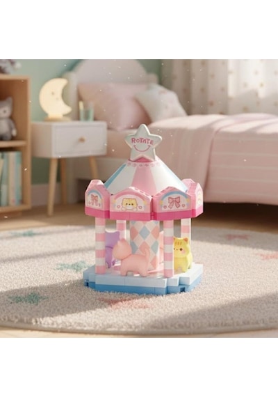 Lz-8630 Atlıkarınca 180 Parça Block Oyuncak Mini Poşet