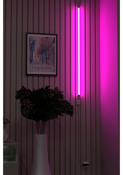 Led Köşe Abajur Işık Uzaktan Kumandalı 16 Renk 4 Animasyon Yapışkanlı Aplnewbl