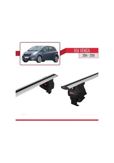 Kia Venga 2014-2019 Arası İle Uyumlu Ace-4 Ara Atkı Tavan Barı Gri