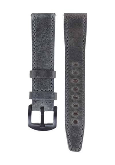Fro Lw38-43 20 Mm Hakiki Deri Spor Gri Kordon Siyah Toka
