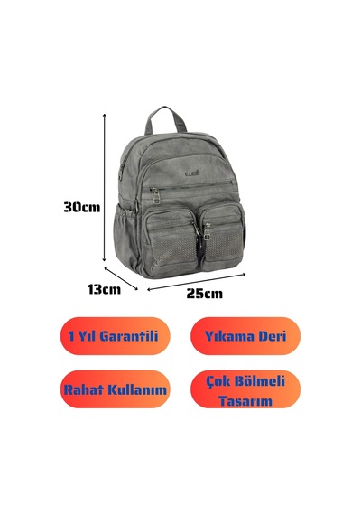 Louisiana Polo Bolsas Kadın Sırt Çanta Gri 1026 Gri
