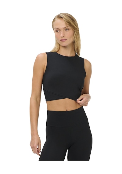 Sweaty Betty Sweaty Betty All Day Cropped Wrap Kadın Tank Top Blk Siyah