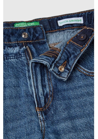 United Colors Of Benetton Kız Çocuk 488pce04b-25k Denim Pantolon Mavi-1934 Mavi