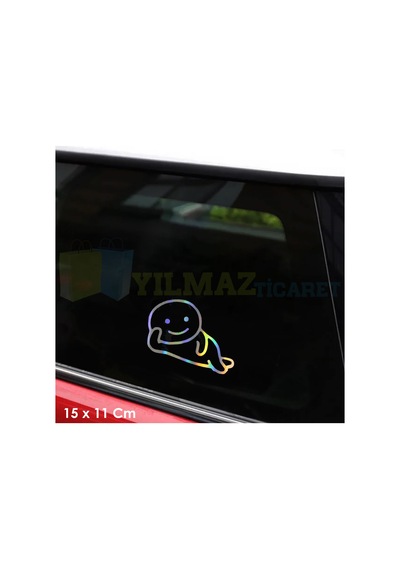 Rahat İnsan Komik Hologram Oto Sticker Araba Çıkartma Etiket