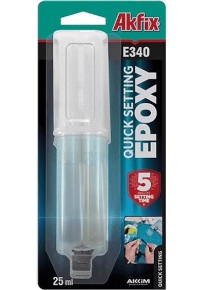 Akfix E340 Hızlı Epoksi Yapıştırıcı 25 Ml N11.6680