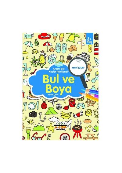 3-6 Yaşa Uygun Bul Ve Boya Seti - 4 Kitap