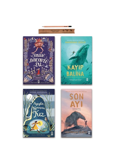 Genç Timaş Ayıyla Konuşan Kız - Tavuk Bacaklı Ev - Son Ayı - Kayıp Balina Set - 4 Kitap