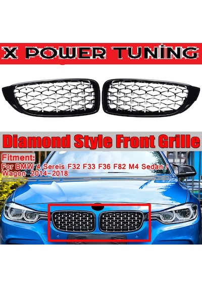 Bmw F32 2014. 4.Seri Daimond Böbrek-Ön Panjur
