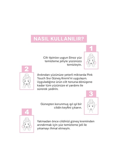 Sinoz Pink Touch Yüksek Koruyucu Ton Eşitleyici Pembe Yüz Güneş Kremi SPF50+ 50 ML