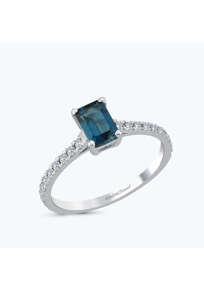 Altınbaş Pırlanta Topaz Taşlı Yüzük Mkm237lbt-14k