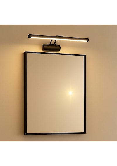 Siyah Kasa Led Flüt Resim Aplik 6w 3200k Gün Işığı 35cm Duvar Tipi Ayna/tablo Üstü Dekoratif Işık Ip20 İç Mekan Kullanım Diğer