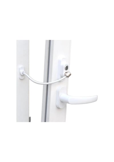 Çelik Halatlı Kilit Pvc Pencere Emniyet Çocuk Güvenlik Kilidi 4a N11.1644