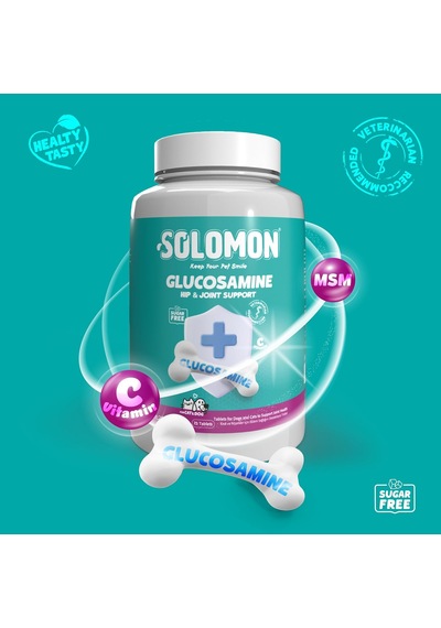 Glucosamine Tablet Kedi Ve Köpekler İçin Eklem Ve Kas Sağlığı Destekleyici Glukozamin Takviye Gıda 75 Tablet