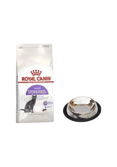 Royal Canin Sterilised 37 Kısırlaştırılmış Kuru Kedi Maması 4 Kg, Kaymaz Tabanlı Su Ve Mama Kabı