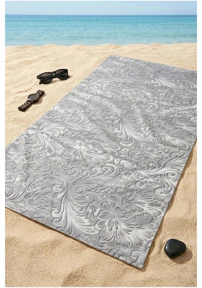 Plaj Havlusu 70 X 150 Garden Gümüş