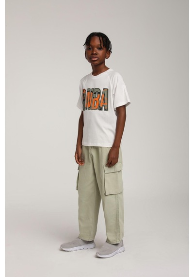 Jack Lions Erkek Çocuk Nba Baskılı Tshirt KREM