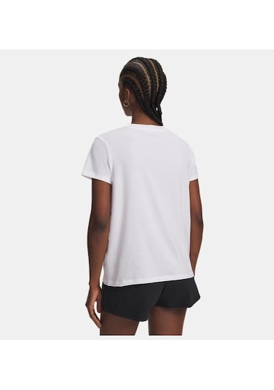 Under Armour Rival Core Short Sleeve Kadın T-shirt-32777 Beyaz