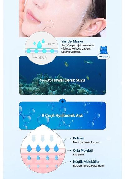Editb Hyalüronik Asit İçeren Yoğun Ne MLendirici Yarı Jel Yüz Maskesi EDIT.B Waterfull Gummy Mask