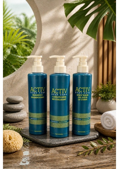Actıv Body Care Mavi Ambalajlı Canlandırıcı Ve Nemlendirici 3 Lü Bakım Seti - Şampuan + Saç Kremi + Duş Jeli